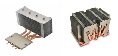 Copper Heat Tube Heat Sinks custom