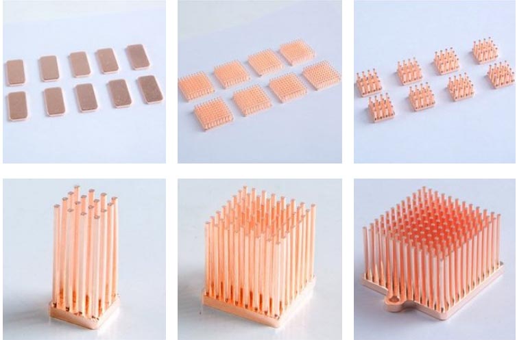 Copper Pin Fin Heat Sink Display